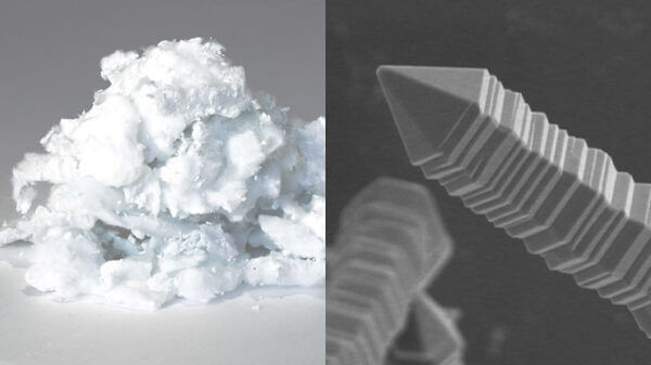 【画像】繊維状窒化アルミニウム単結晶